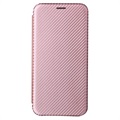 Samsung Galaxy S22+ 5G Flip pouzdro - uhlíkové vlákno - růžové zlato