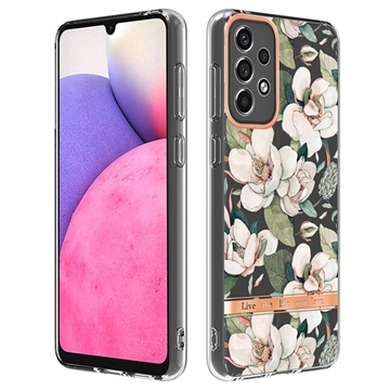 Květinová série Samsung Galaxy A33 5G TPU Case - Green Gardenia