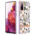 Květinová série Samsung Galaxy S20 Fe TPU Case - Green Gardenia
