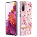 Květinová série Samsung Galaxy S20 Fe TPU Case - Pink Gardenia