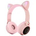 Sluchátka pro děti s kočičími ušními kočkami Bluetooth