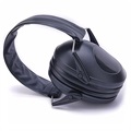 Skládací na ochranu sluchu s nad hlavami-černá