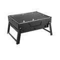 Foldable Portable Charcoal Grill - 35x27x20cm - Black