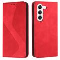 Business Style Samsung Galaxy S23+ 5G Pouzdro na Peněženku - Červené