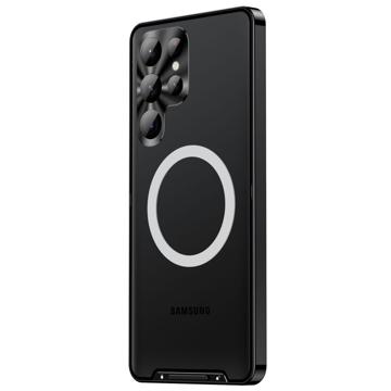 Galvanicky Pokovené Magnetické Samsung Galaxy S23 Ultra 5G Pouzdro