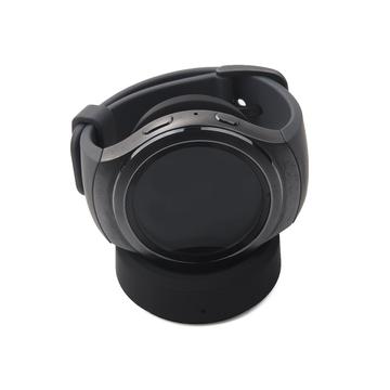 hodinky Samsung Gear S3 Classic/S3 Frontier/SM-R600 Bezdrátový nabíjecí dokovací stojan s nabíječkou a kabelem USB - černý
