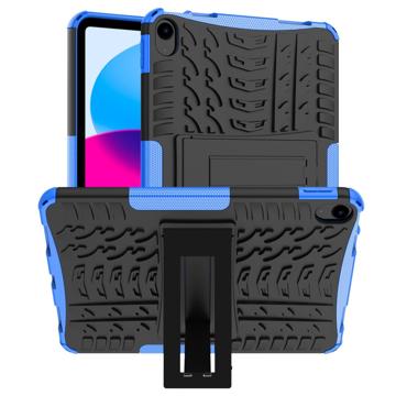 Anti-Slip iPad (2022) Hybrid Pouzdro se Stojanem - Modrá / Černá