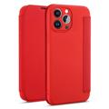 Flipové Pouzdro Štíhlý Styl iPhone 14 Pro - Červené