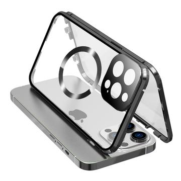 iPhone 15 Pro Max Case Oboustranný kryt telefonu z HD tvrzeného skla kompatibilní s MagSafe