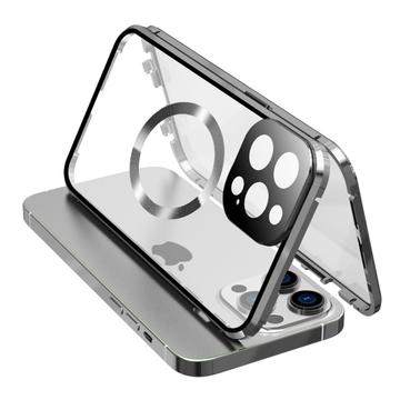 iPhone 15 Pro Max Case Oboustranný kryt telefonu z HD tvrzeného skla kompatibilní s MagSafe
