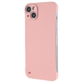 Bezrámové plastové pouzdro na iPhone 14 – Růžový