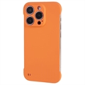 Bezrámové Plastové Pouzdro na iPhone 14 Pro Max - Oranžový
