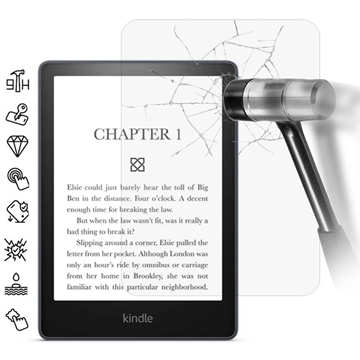 Amazon Kindle Paperwhite (2024) Ochranné Tvrzené Sklo Full Cover - Průhledný