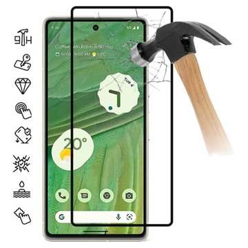 Ochranné tvrzené sklo na displej Google Pixel 8 – Černá hrana