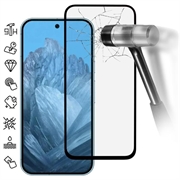 Google Pixel 9/9 Pro Full Cover Tempered Glass Screen Protector - Black Edge