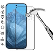 Google Pixel 9 Pro XL Full Cover Tempered Glass Screen Protector - Black Edge