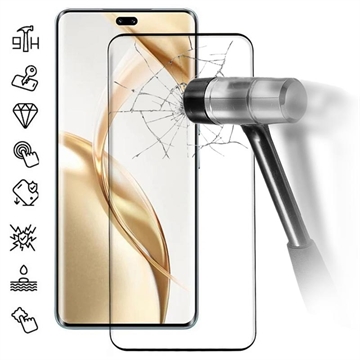 Honor 200 Pro Full Cover Tempered Glass Screen Protector - Black Edge