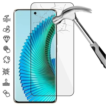 Honor Magic6 Lite/X9b Full Cover Tempered Glass Screen Protector - Black Edge