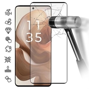 Motorola Edge 50 Full Cover Tempered Glass Screen Protector - Black Edge