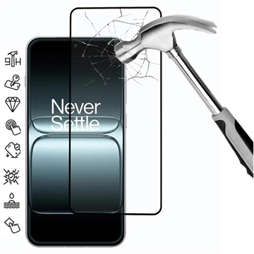 OnePlus 13T Full Cover Tempered Glass Screen Protector - 9H - Black Edge