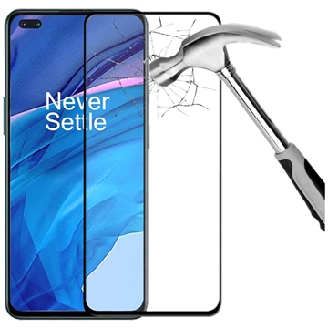 OnePlus Nord/Nord 2 5G Ochranné Tvrzené Sklo na Celý Displej - Case Friendly - Černý Okraj