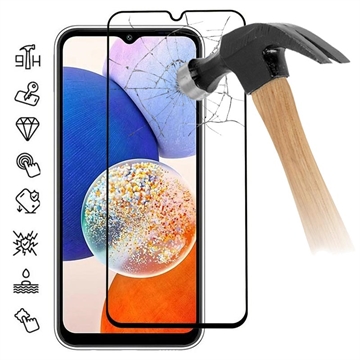 Plné Pokrytí Samsung Galaxy A14/A14 5G Ochranné Tvrzené Sklo na Displej - 20D