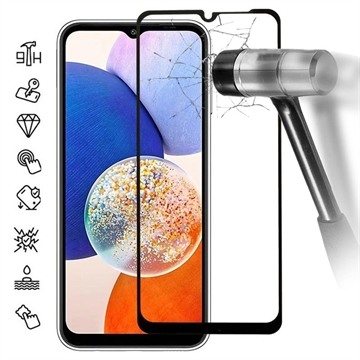 Ochranné tvrzené sklo na displej Samsung Galaxy A15 – Černá hrana