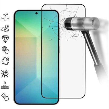 Samsung Galaxy S25+ Full Cover Tempered Glass Screen Protector - Black Edge