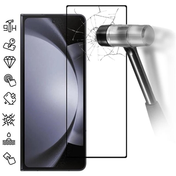 Samsung Galaxy Z Fold6 Full Cover Tempered Glass Screen Protector - Black Edge