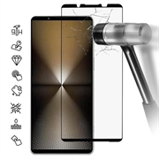 Sony Xperia 1 VI Full Cover Tempered Glass Screen Protector - Black Edge