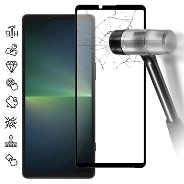 Sony Xperia 10 VI Full Cover Tempered Glass Screen Protector - Black Edge