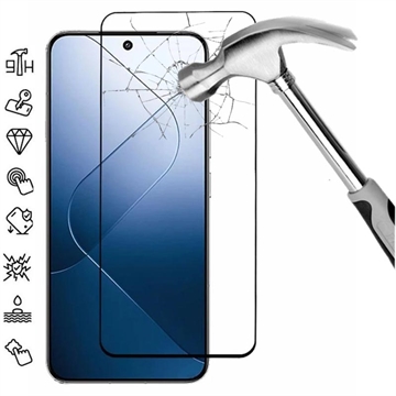 Ochranné tvrzené sklo na displej Xiaomi 14 – Černá hrana