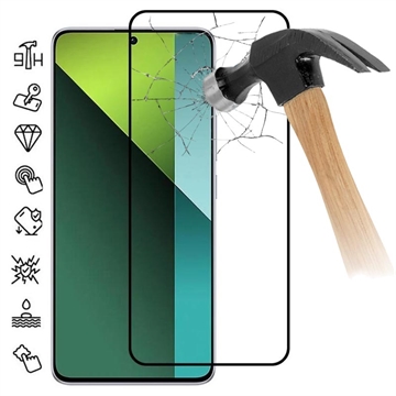 Xiaomi Redmi Note 13 Pro+ Full Cover Tempered Glass Screen Protector - Black Edge