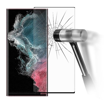 Ochranné tvrzené sklo na displej Samsung Galaxy S22 Ultra 5G – Černé