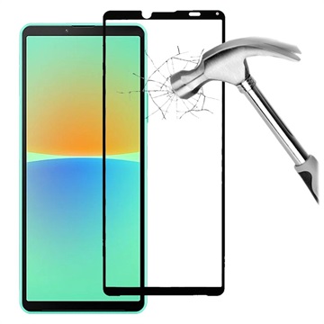 Plná obálka Sony Xperia 10 IV Tempered Glass Ochrana - Černá