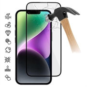 Plné Pokrytí iPhone 15 Ochranné Tvrzené Sklo na Displej - 20D