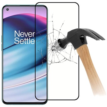 Plné krytí OnePlus Nord CE 5G Tempered Glass Ochrector - 9h, 0,2 mm - černá