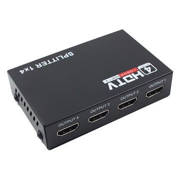 Full HD HDMI SPLITER 1x4 - Zvuk a video - Black