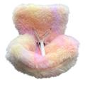 Furry Car Safety Seat for Labubu Doll 15-17cm - Pink / Yellow / Purple