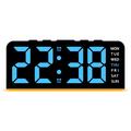 GH9001 LED Digital Alarm Clock with Date - Black / Blue Light