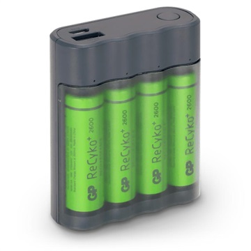Nabíjení GP AAA/AAA USB Baterie nabíječka a Powerbank