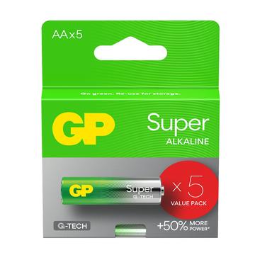GP Super G-Tech LR6/AA Batteries - 5 Pcs.