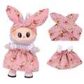 Garden-Party Dress & Headband Set for Labubu Mini Figure 17cm - Pink