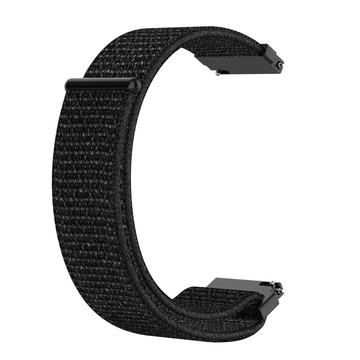 Garmin Forerunner 265S/255S/venu 2S Nylon Strap with Velcro Closure - Black