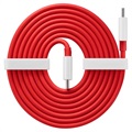 OnePlus Warp Charge USB Type -C kabel 5481100048 - 1,5m (Otevřená krabice - Hromadně) - červená / bílá