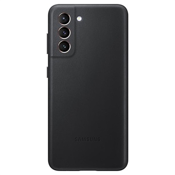 Samsung Galaxy S21 5G Kožená kryt EF -VG991LBEGWW (Otevřená krabice - Vynikající) - Černá