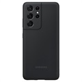 Samsung Galaxy S21 Ultra 5G Silicone Cover EF -PG998TBEGWW - Černá