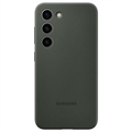 Samsung Galaxy S23 5G Silikonový Kryt EF-PS911TGEGWW - Zelená