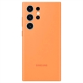 Samsung Galaxy S23 Ultra 5G Silikonový Kryt EF-PS918TOEGWW - Oranžový