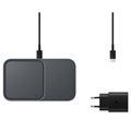 Samsung Super Fast Wireless Charger Duo s TA EP -P5400TBEGEU - tmavě šedá